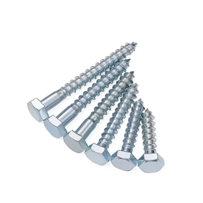 Hex Kepala Lag Screws kanggo Heavy Duty Kayu & Construction Fastening